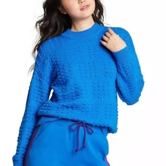 Lego Sweaters - Blue bright Lego kidcore trademark crewneck Sweater medium